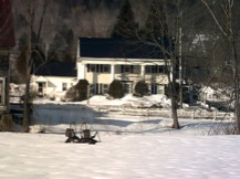 Farmhouse in the Snow